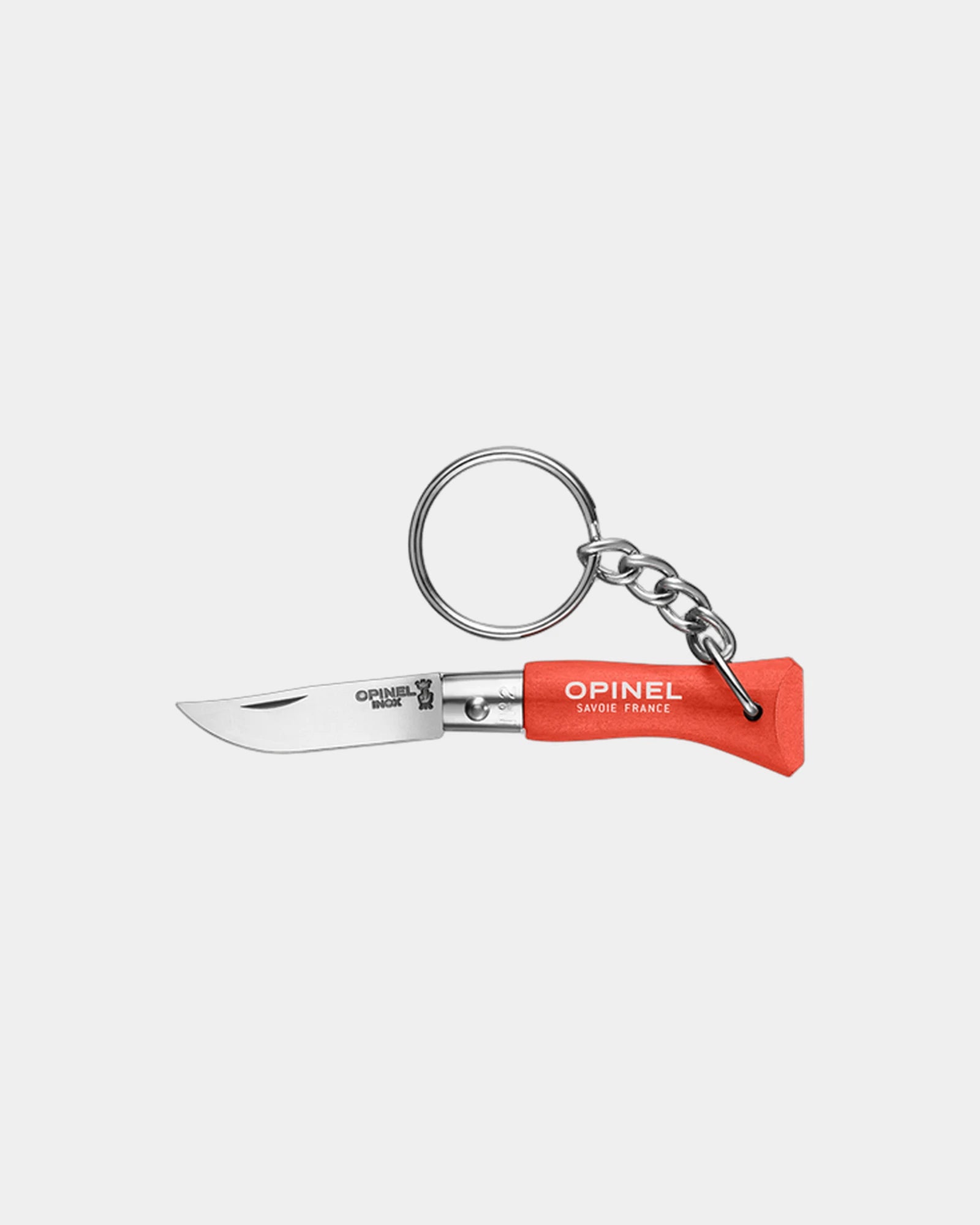Schlüsselanhänger Edelstahl Opinel N°04 zum Personalisieren - Orange
