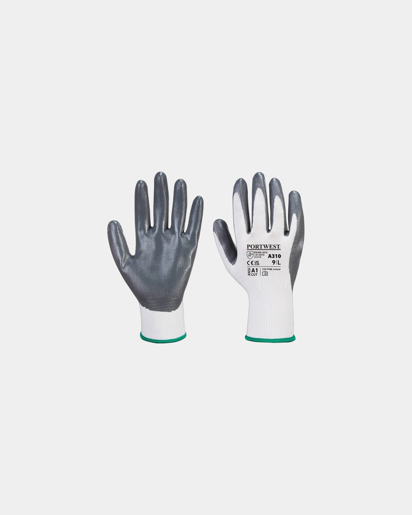 Gant Flexo Grip Nitril Polyester 12 Stück zum Personalisieren - Grau