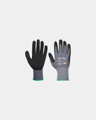 Gant DermiFlex Portwest Pack 12 Stück zum Personalisieren - Schwarz-Himmelblau