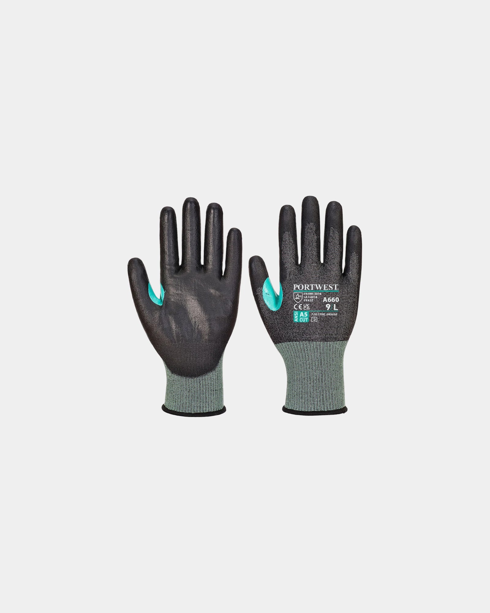 Schnittschutz-Handschuh PU VHR18 65% Polyester zum Personalisieren - Khaki