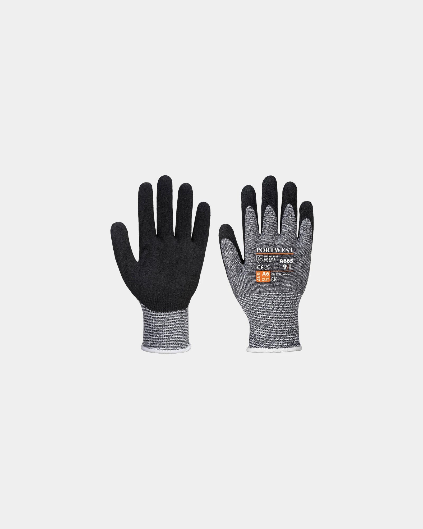 Schnittfester Handschuh Portwest VHR Advanced Cut zum Personalisieren - Grau