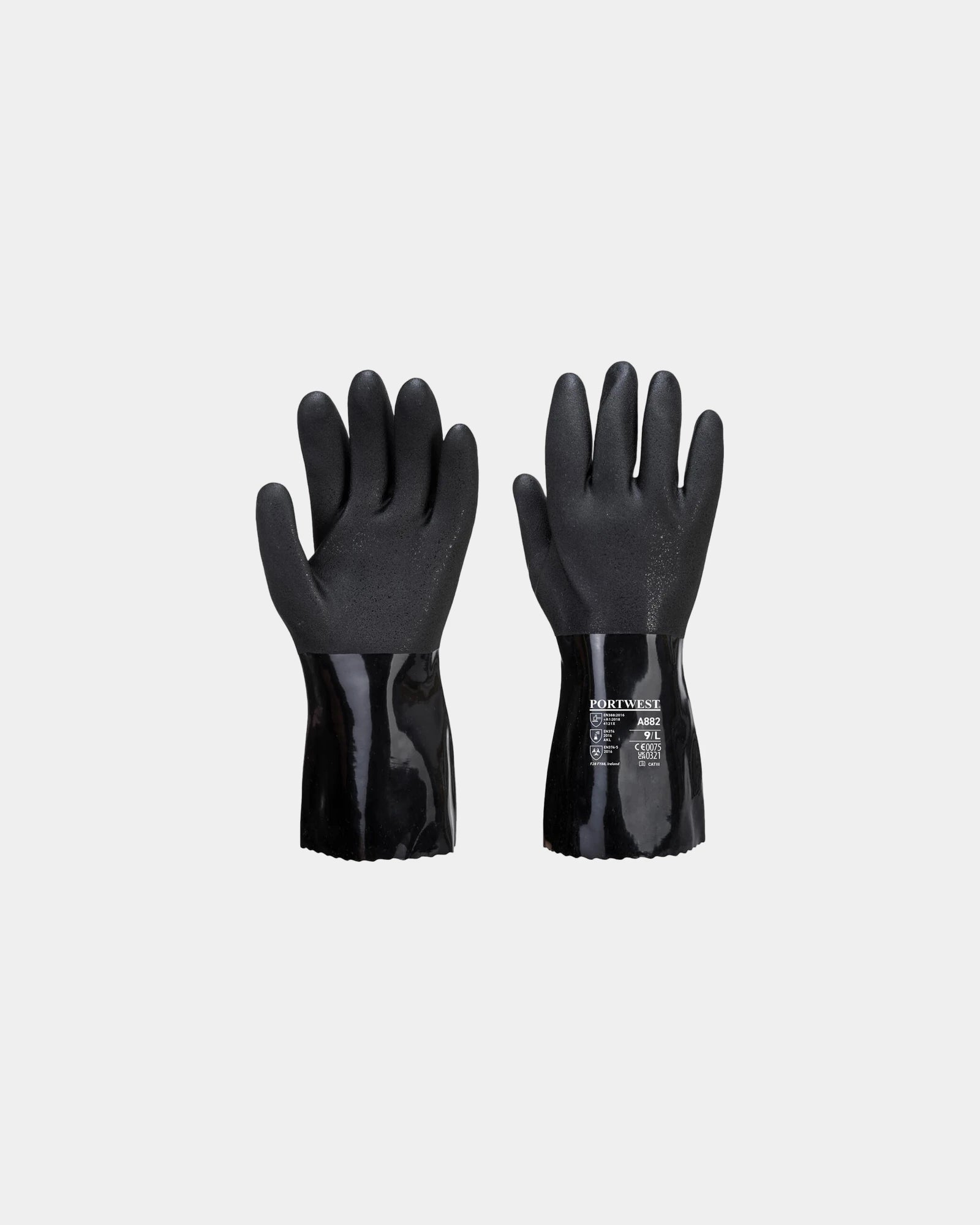 Gant Chimie PVC ESD zum Personalisieren - Schwarz-Himmelblau