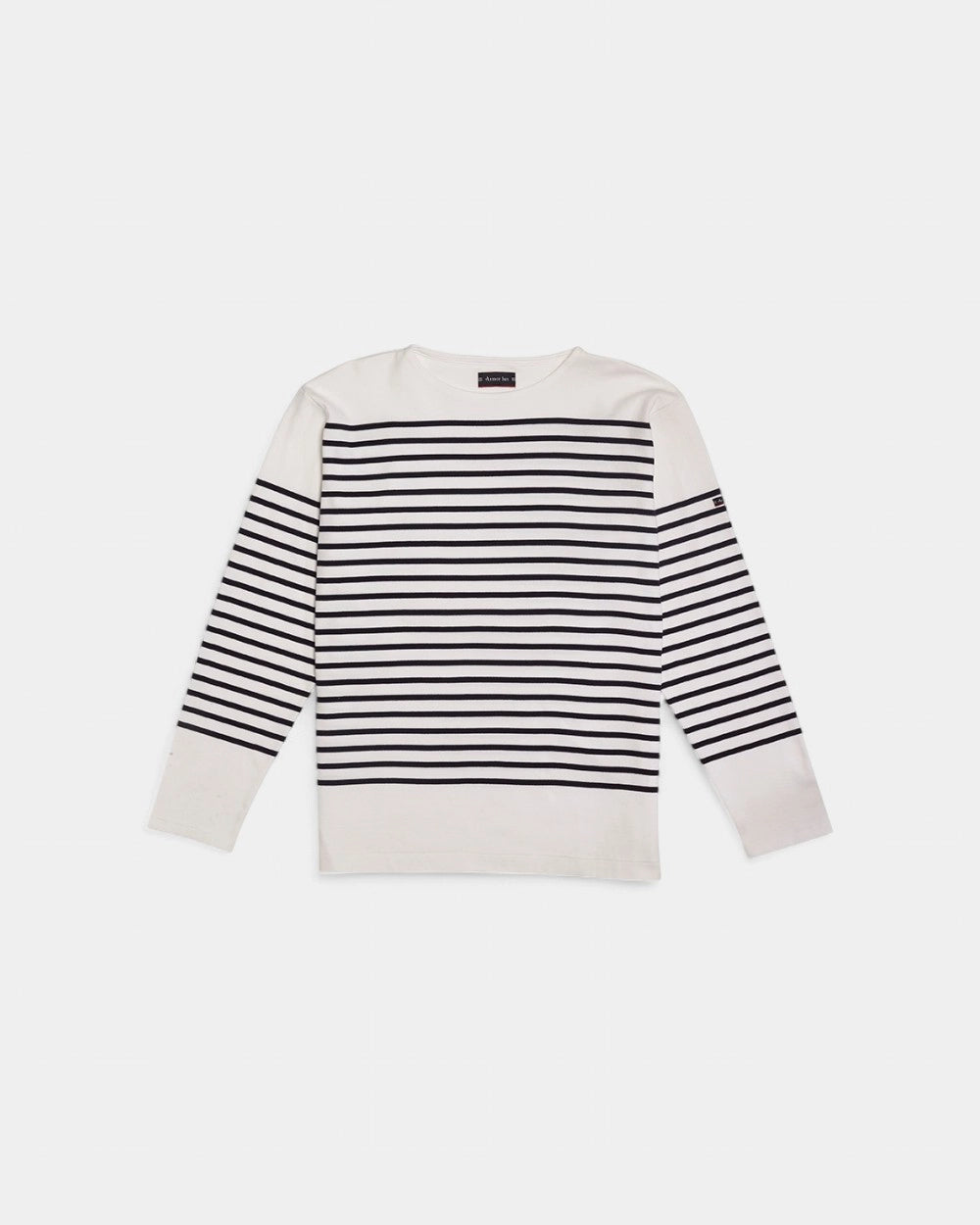 Langärmeliges Ringelshirt mit U-Boot-Ausschnitt zum Personalisieren - 2
