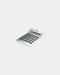 12-stelliger Taschenrechner MIDOCEAN zum Personalisieren - Mattes Silber