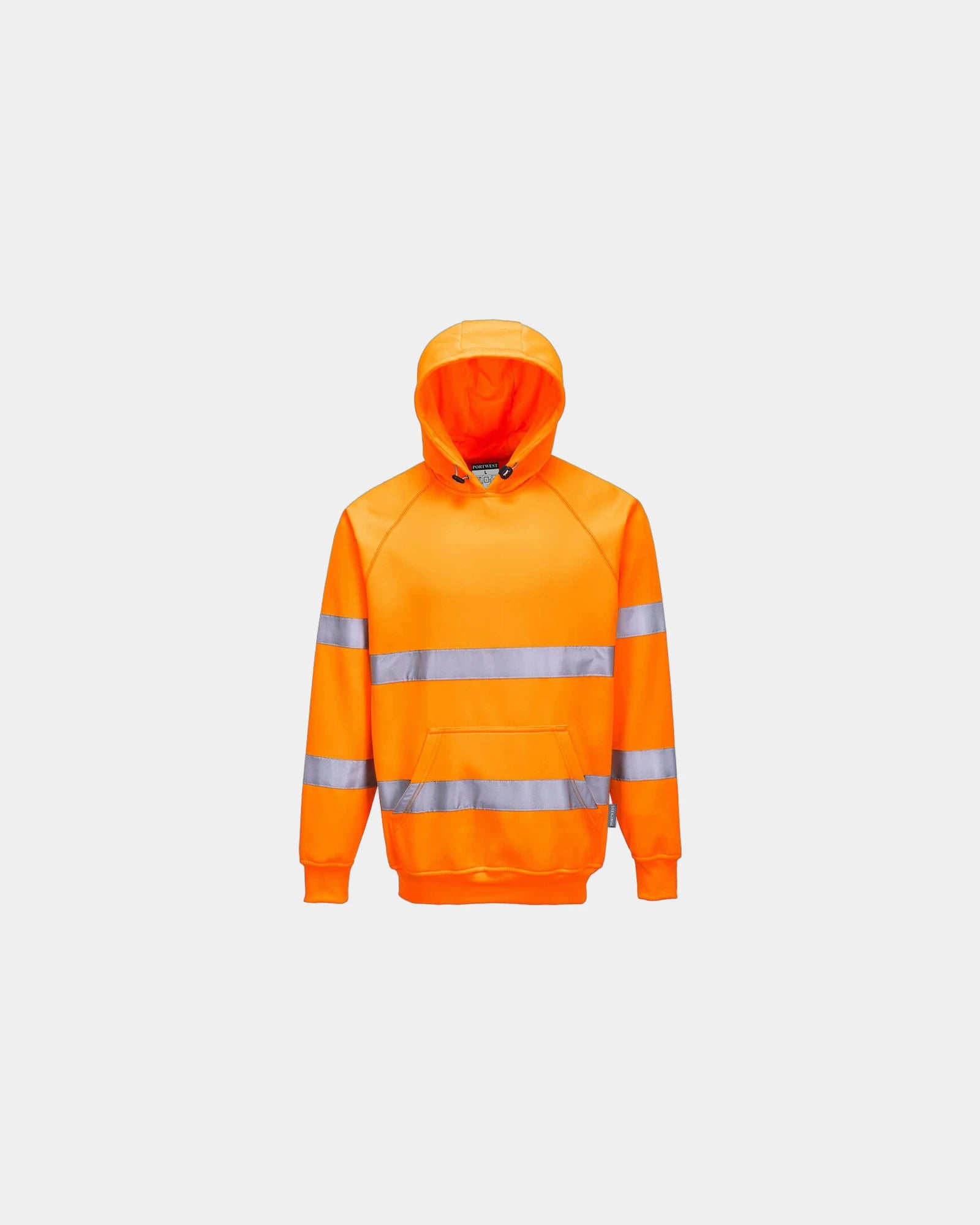 Sweatshirt Hi-Vis mit Kapuze zum Personalisieren - Orange