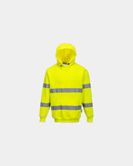 Sweatshirt Hi-Vis mit Kapuze zum Personalisieren - Gelb