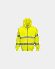Hoodie Polyester Baumwolle Portwest HV zum Personalisieren - Gelb