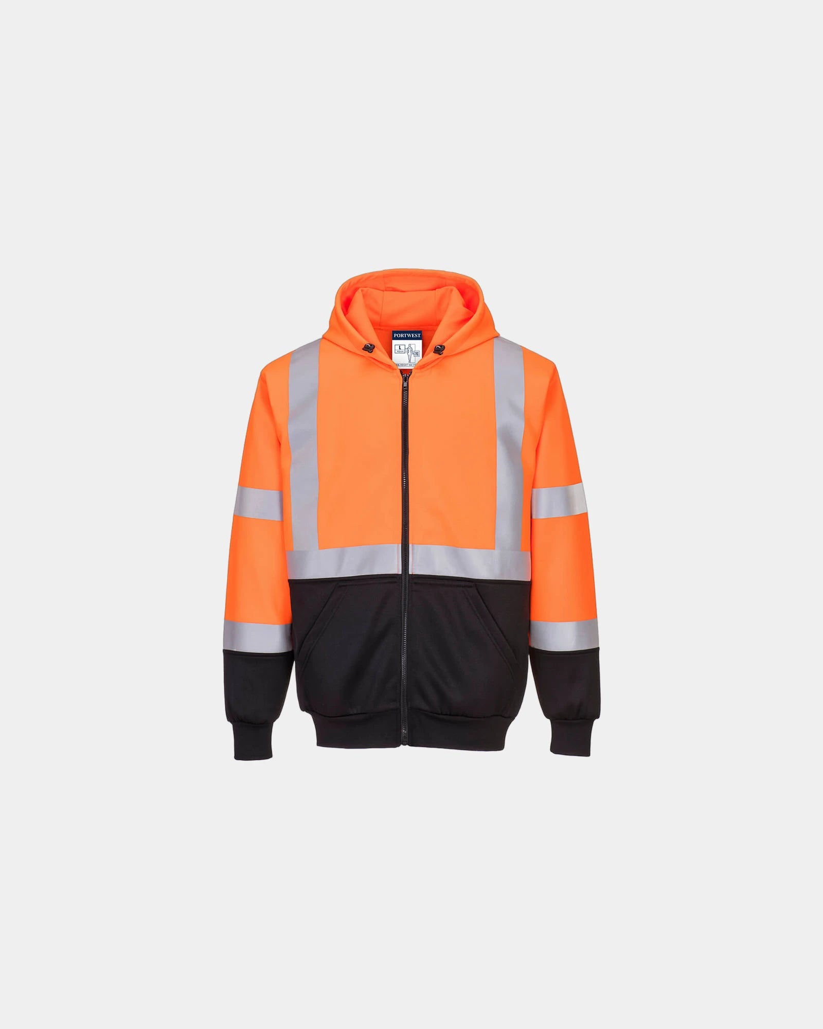 Sweatshirt bicolor zum Personalisieren - Orange