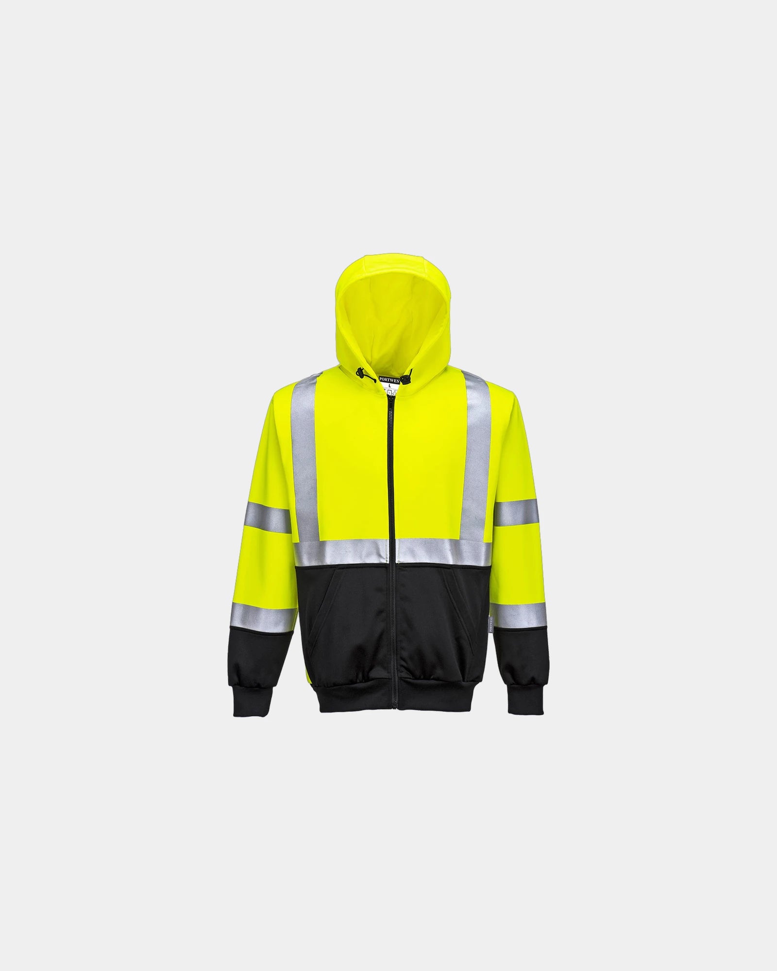 Sweatshirt bicolor zum Personalisieren - Gelb-Schwarz