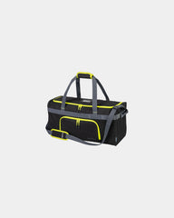 Sporttasche 60L zum Personalisieren - Schwarz-Himmelblau