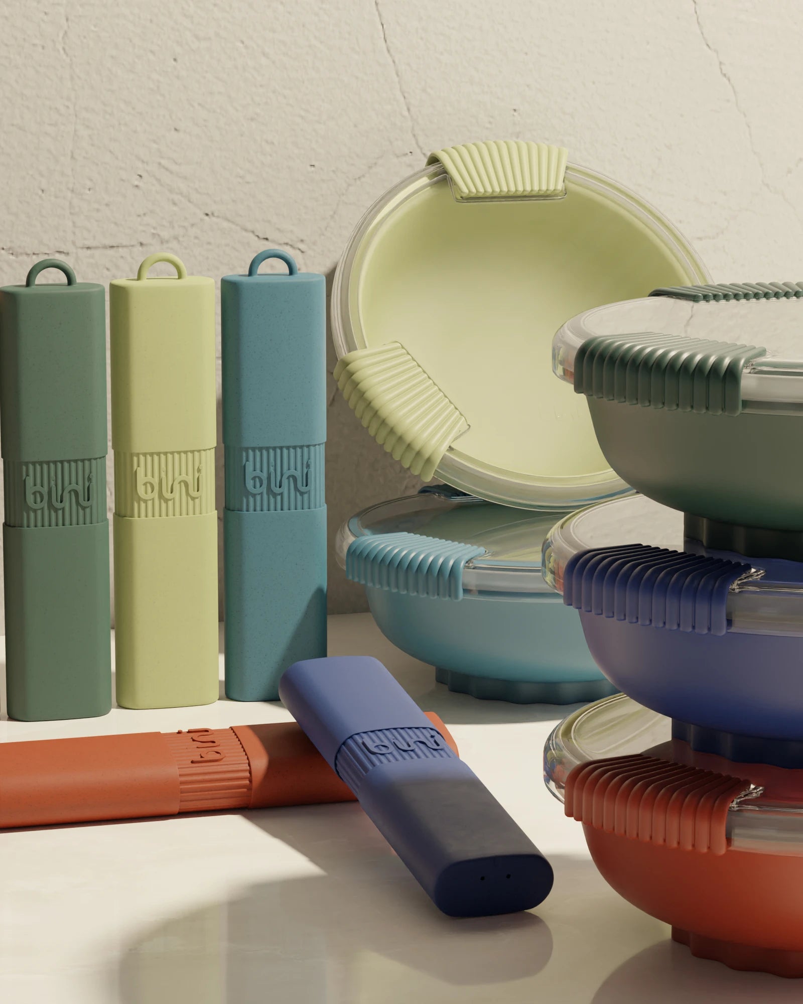 Besteckset Biokomposit recycelt zum Personalisieren - 44