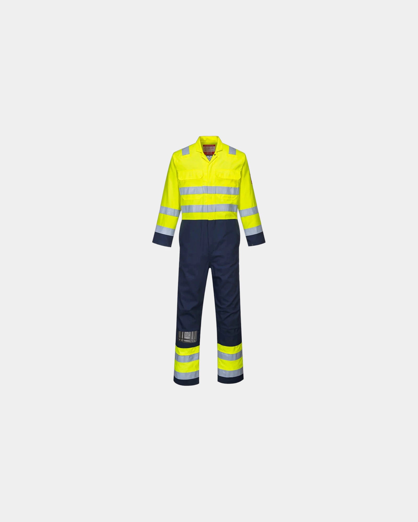 Kombination antistatisch Portwest HV zum Personalisieren - Gelb-Marineblau