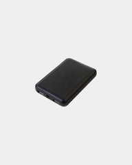 Batterie RPET mit LED Blaupunkt zum Personalisieren - Schwarz