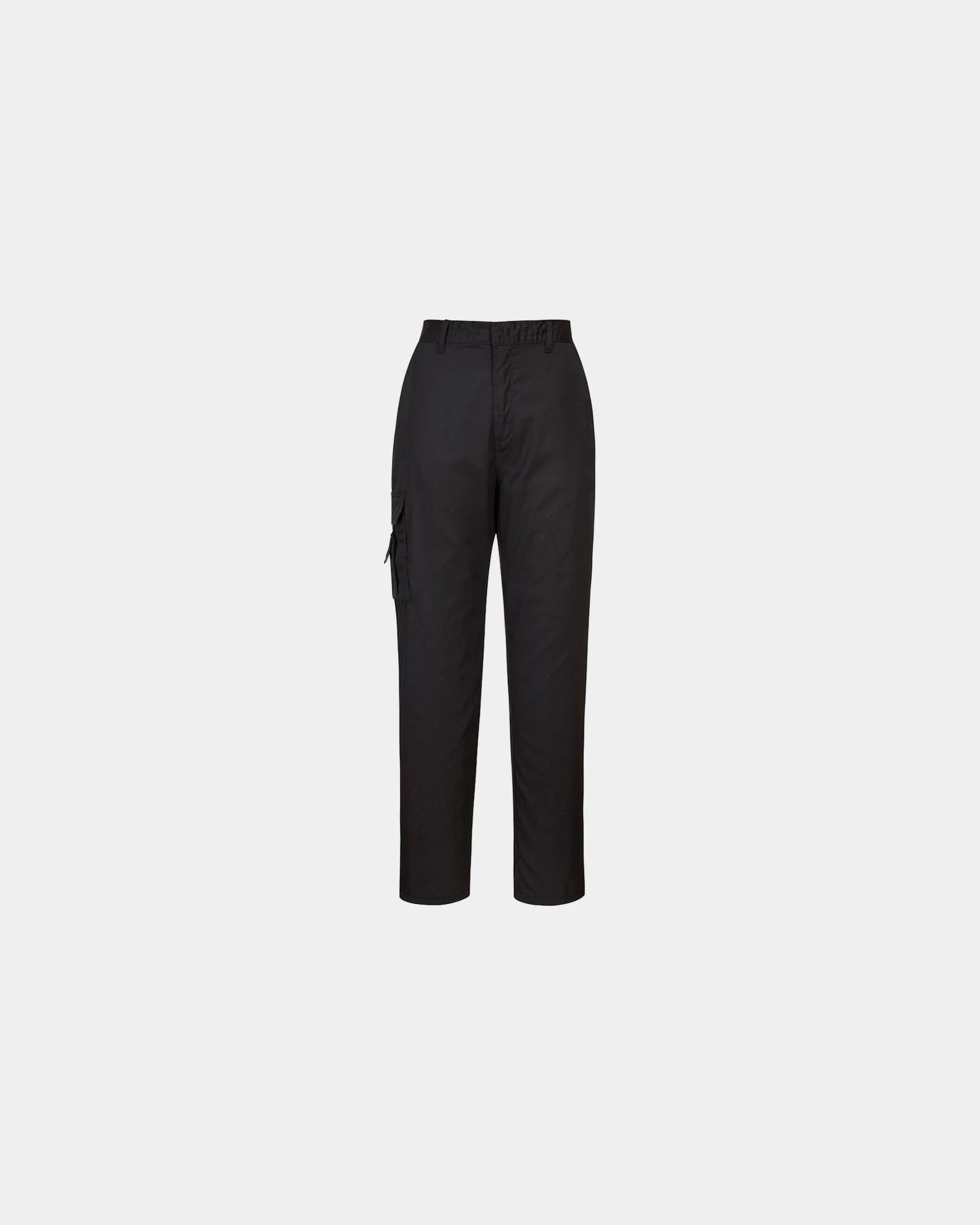 Pantalon treillis Damen Polycoton Portwest zum Personalisieren - Schwarz-Himmelblau