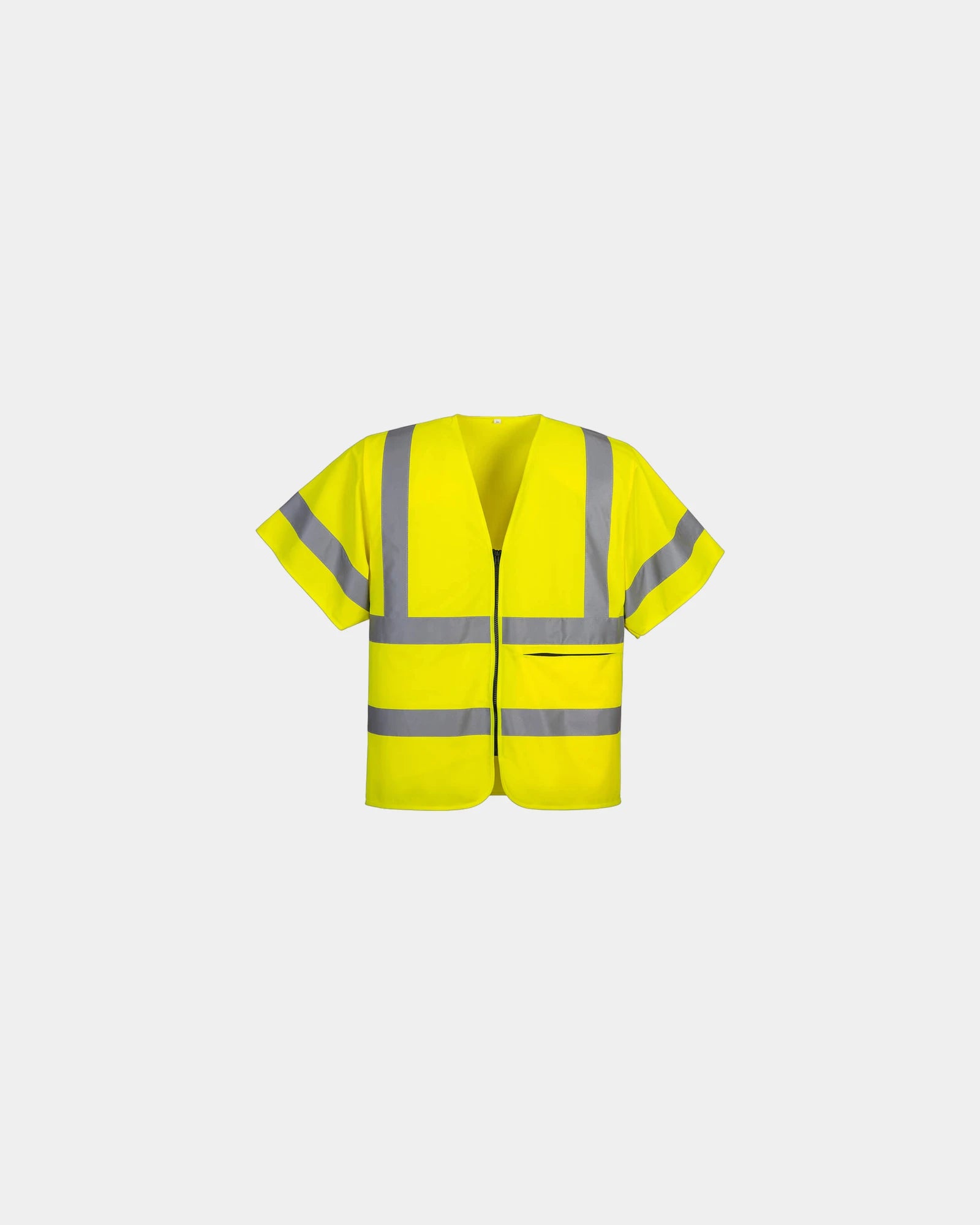 Gilet mit halben Ärmeln 100% Baumwolle zum Personalisieren - Gelb
