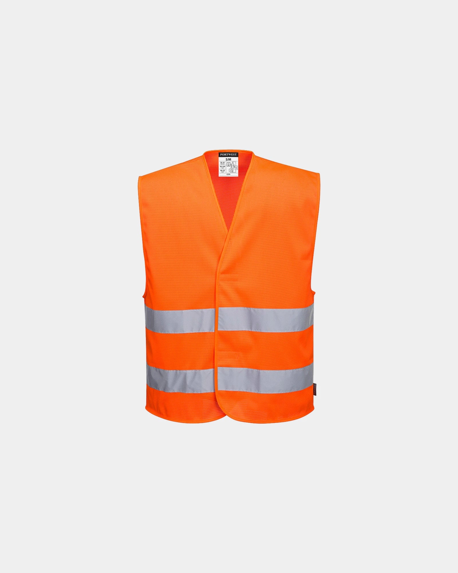 Gilet Hi-Vis MeshAir Portwest zum Personalisieren - Orange