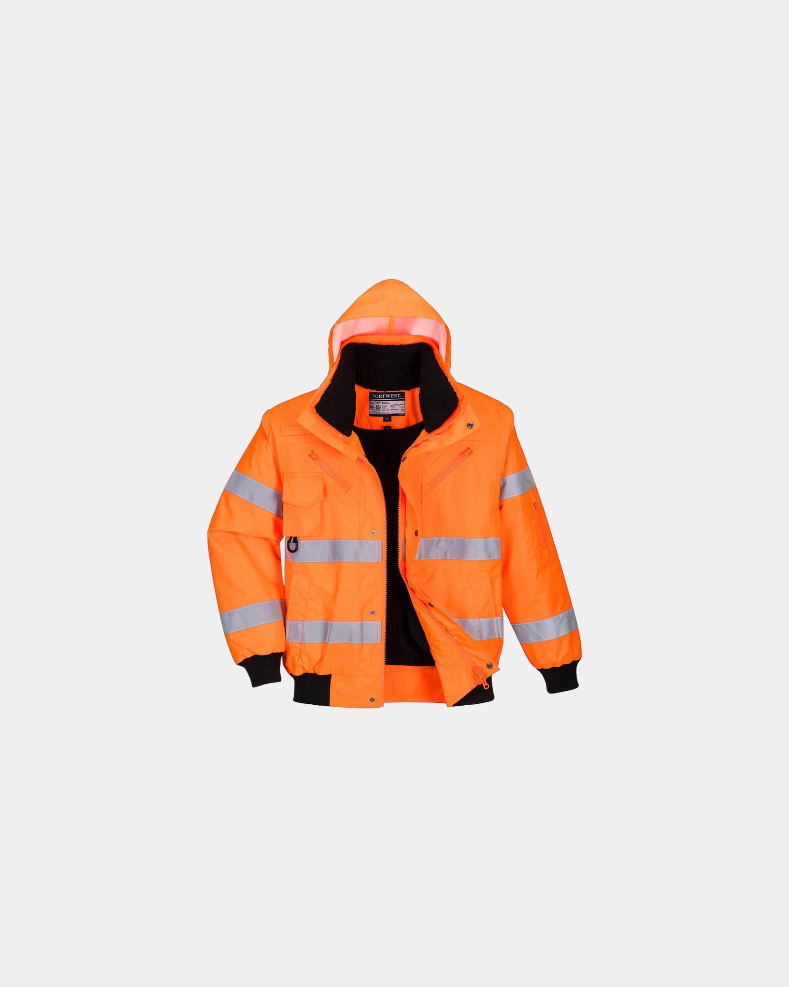 Blouson Bomber HiVis 3 in 1 zum Personalisieren - Orange