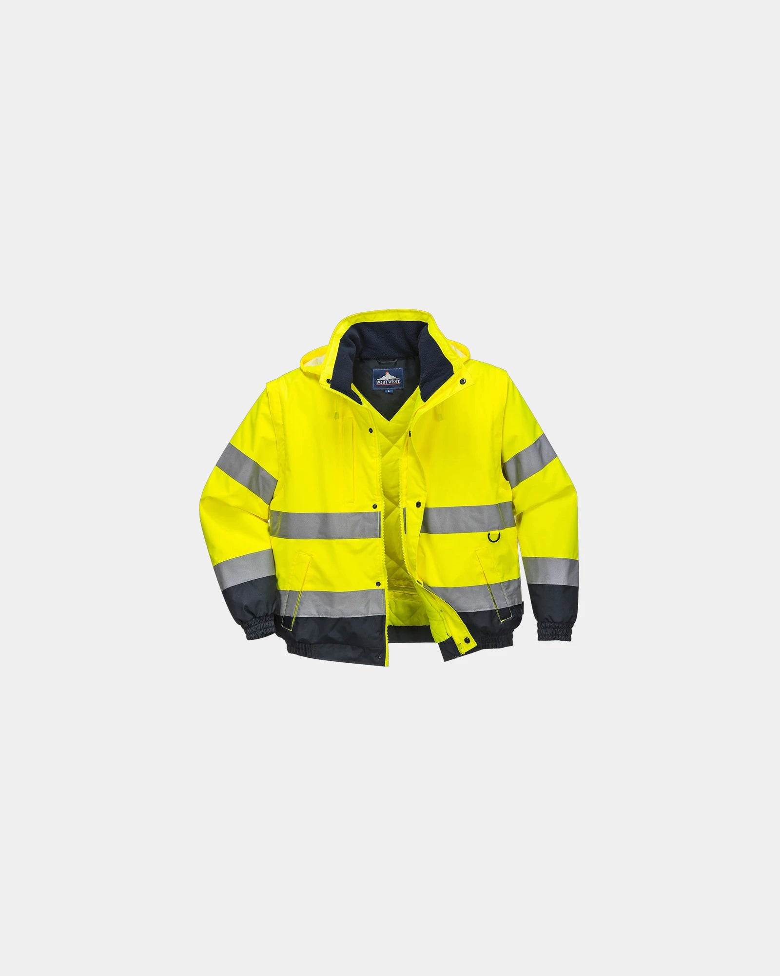Blouson 2-in-1 HiVis Polyester Portwest zum Personalisieren - Gelb