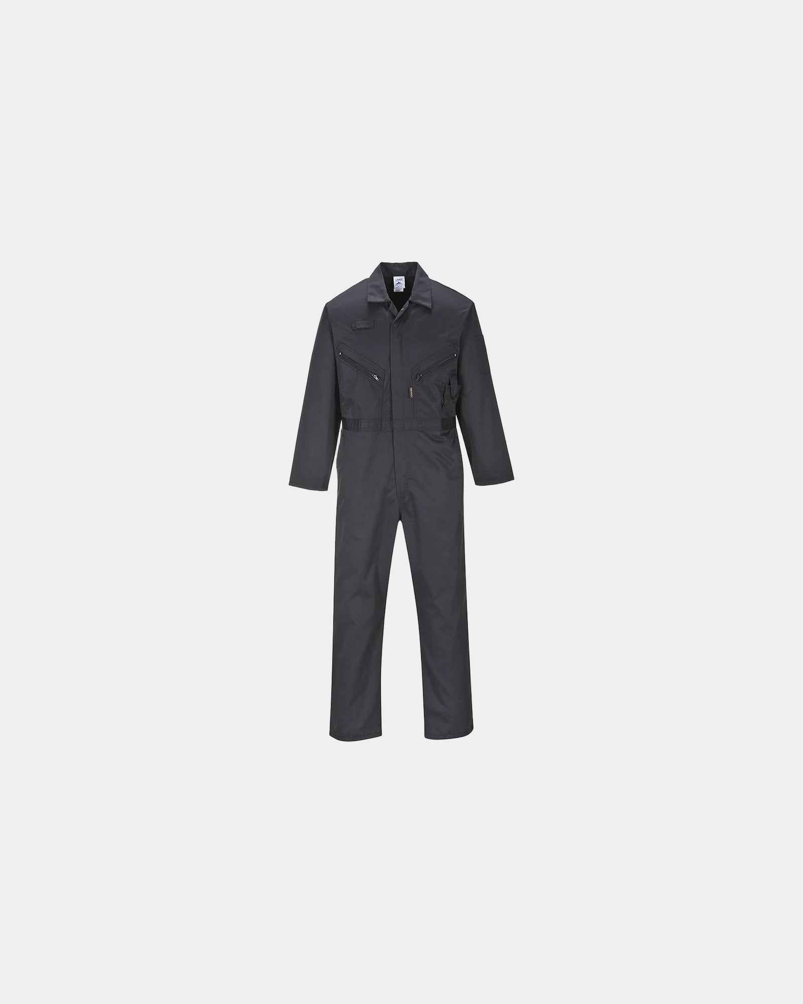 Kombination Polycoton Portwest Liverpool zum Personalisieren - Schwarz-Himmelblau
