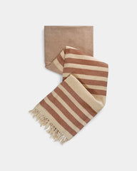 Fouta in Jacquard-Webung zum Personalisieren - Braun