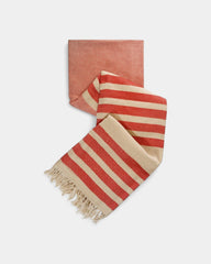 Fouta in Jacquard-Webung zum Personalisieren - Rot