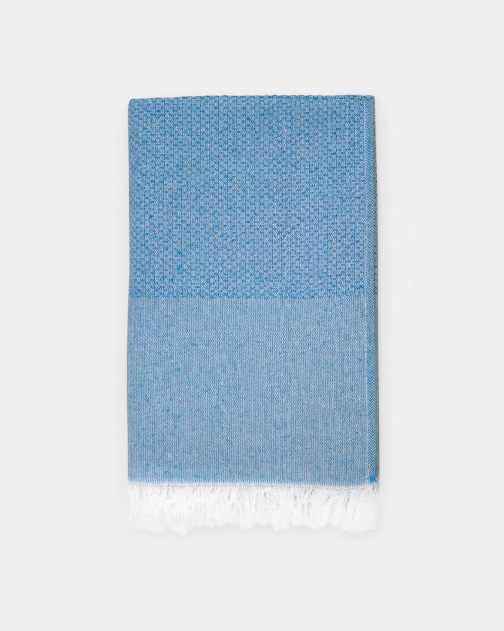 Fouta aus recycelter Baumwolle zum Personalisieren - Blau