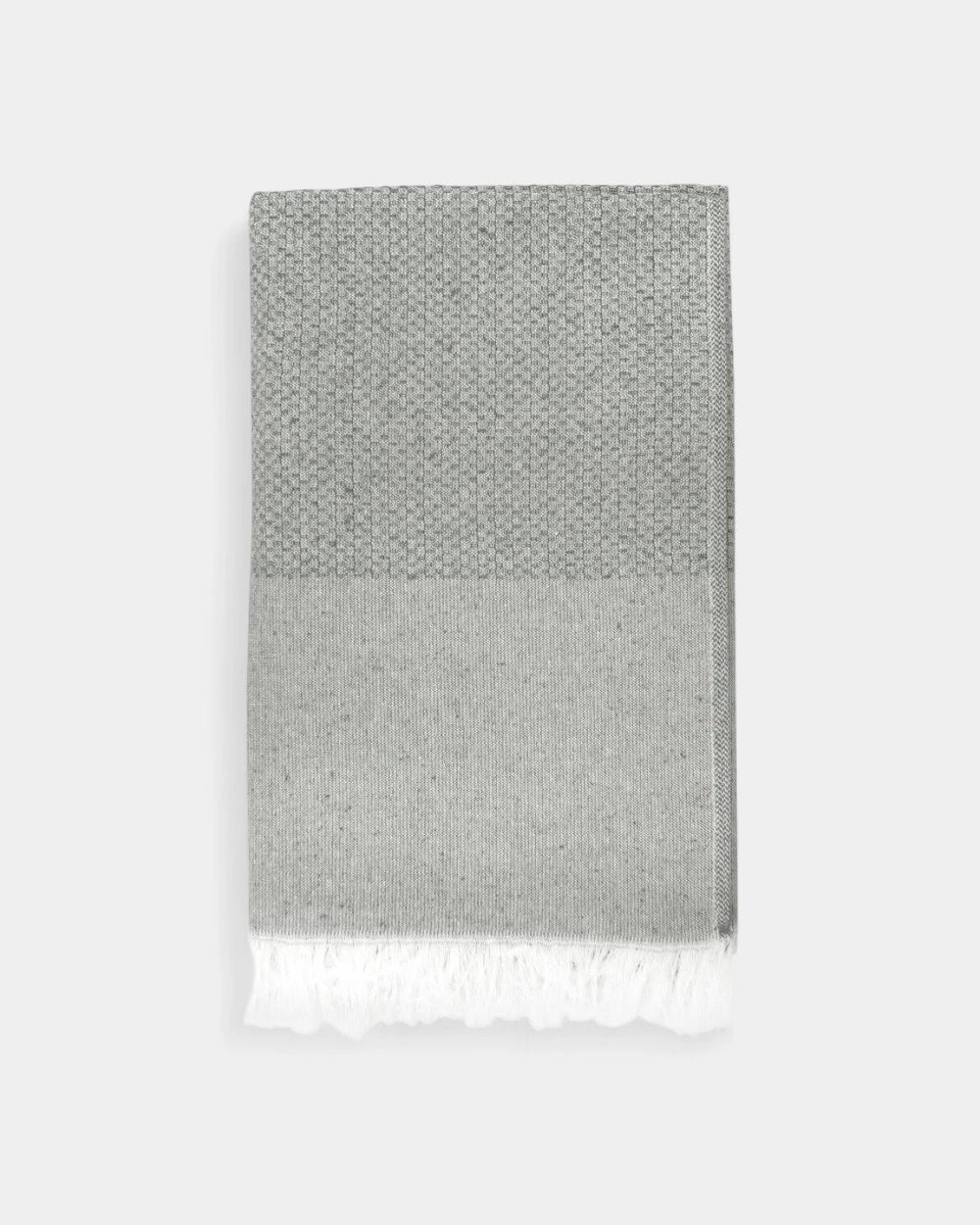 Fouta aus recycelter Baumwolle zum Personalisieren - Grau