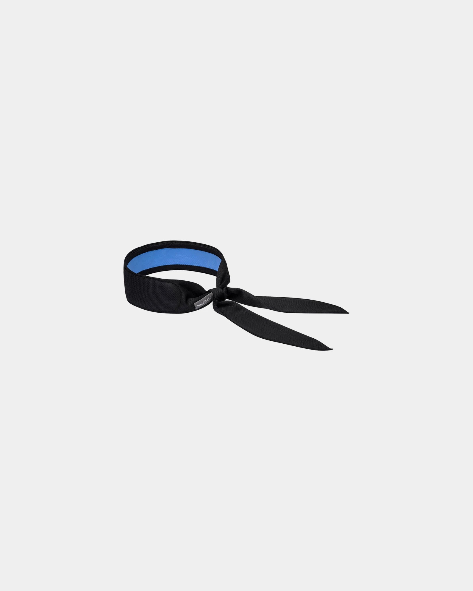 Kühlendes Tuch 100% Polyester zum Personalisieren - Schwarz-Himmelblau