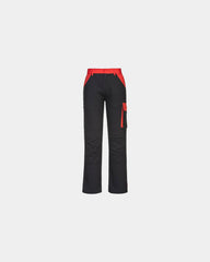 Pantalon Baumwolle Kingsmill Portwest Poznan zum Personalisieren - Schwarz-Himmelblau