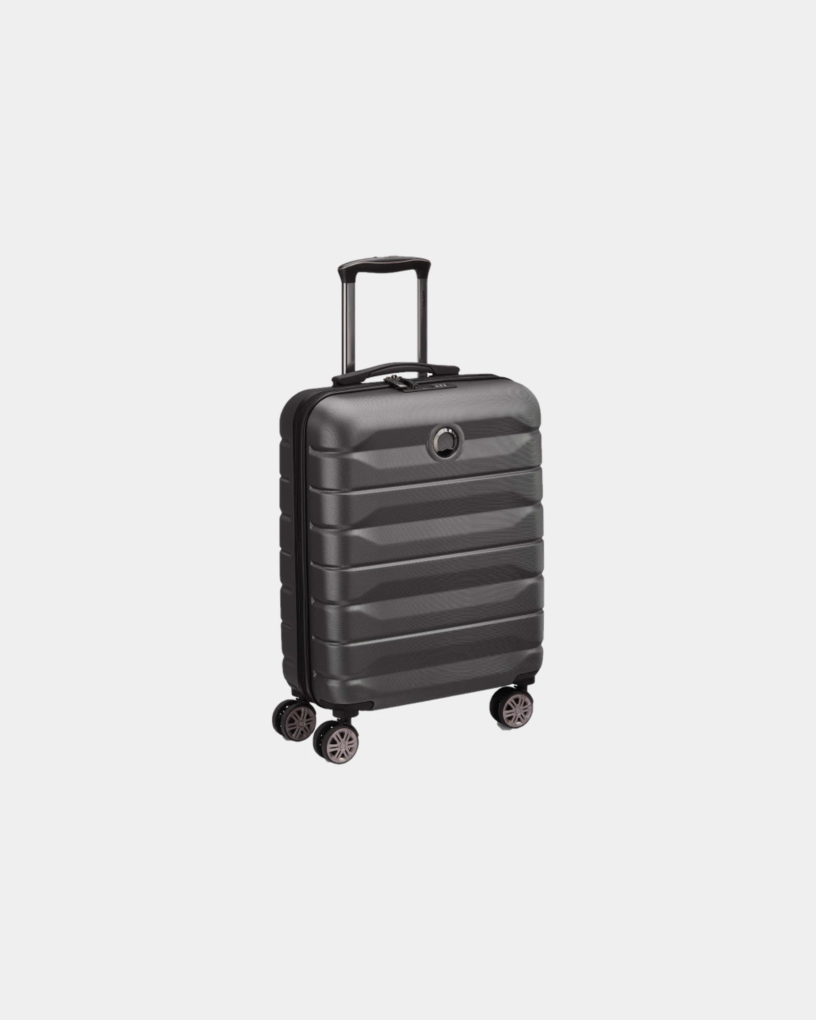Koffer kompakt 55 cm Delsey AIR ARMOUR zum Personalisieren - Schwarz