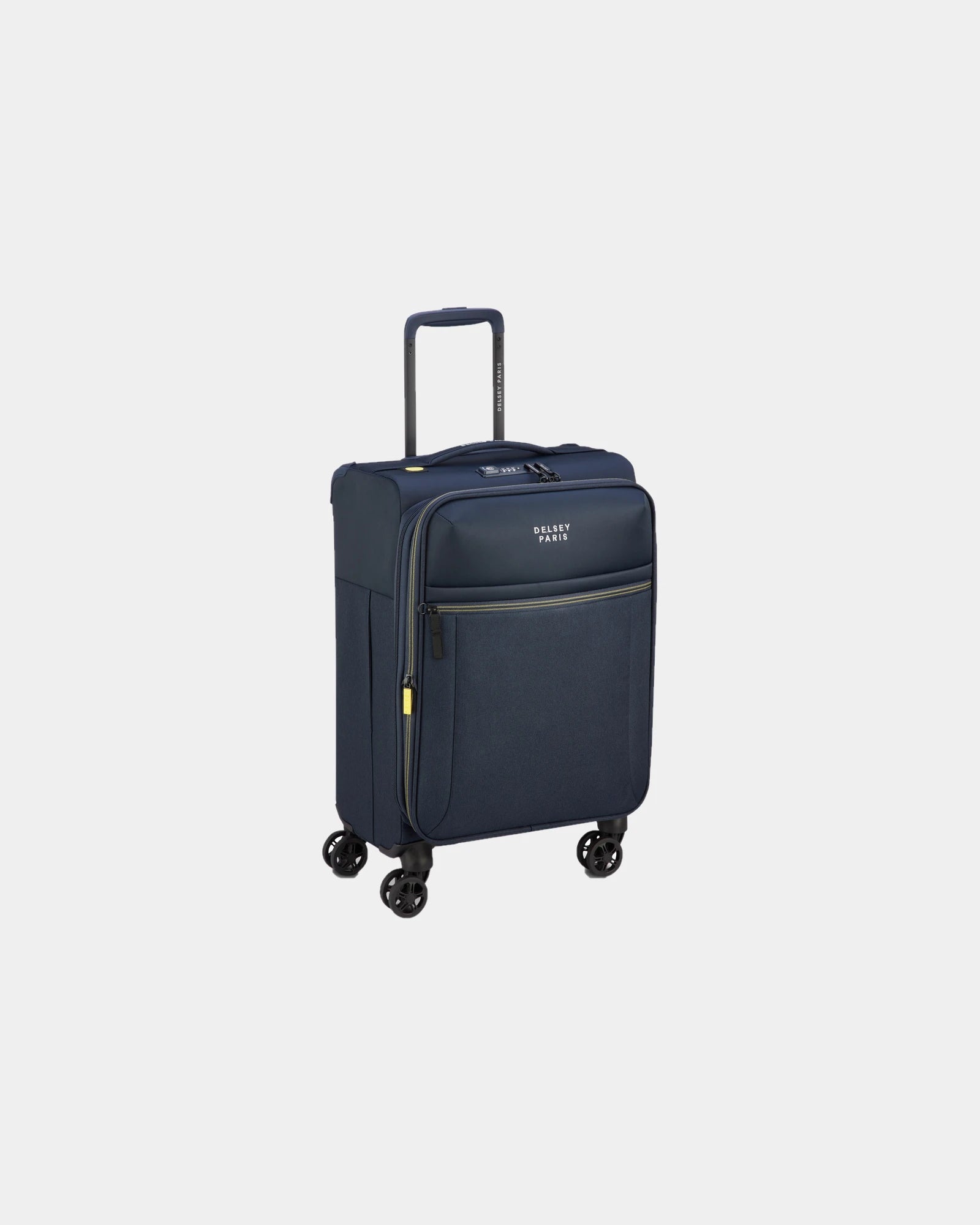 Koffer recycelt praktisch Delsey BROCHANT 3 zum Personalisieren - Marineblau