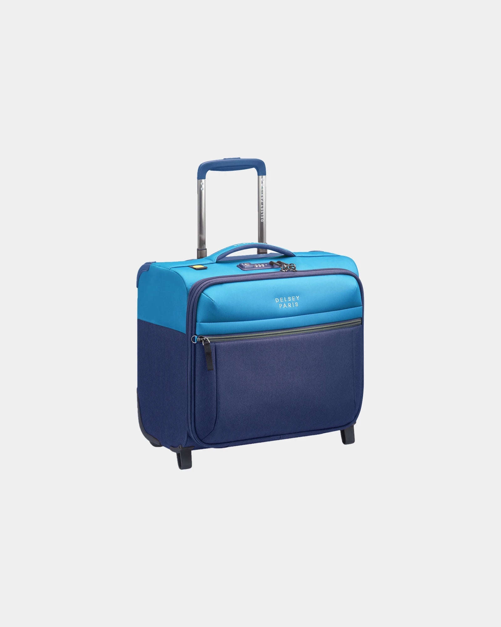 Underseater 2 Rollen leicht praktisch Delsey BROCHANT 3 zum Personalisieren - Ultramarinblau