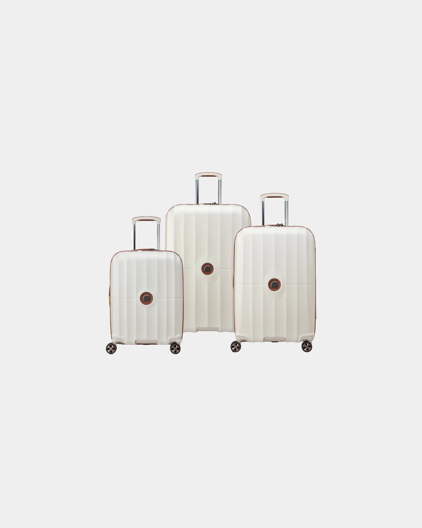 Set 3 Koffer Delsey Carrousel 2 zum Personalisieren - Cremeweiß