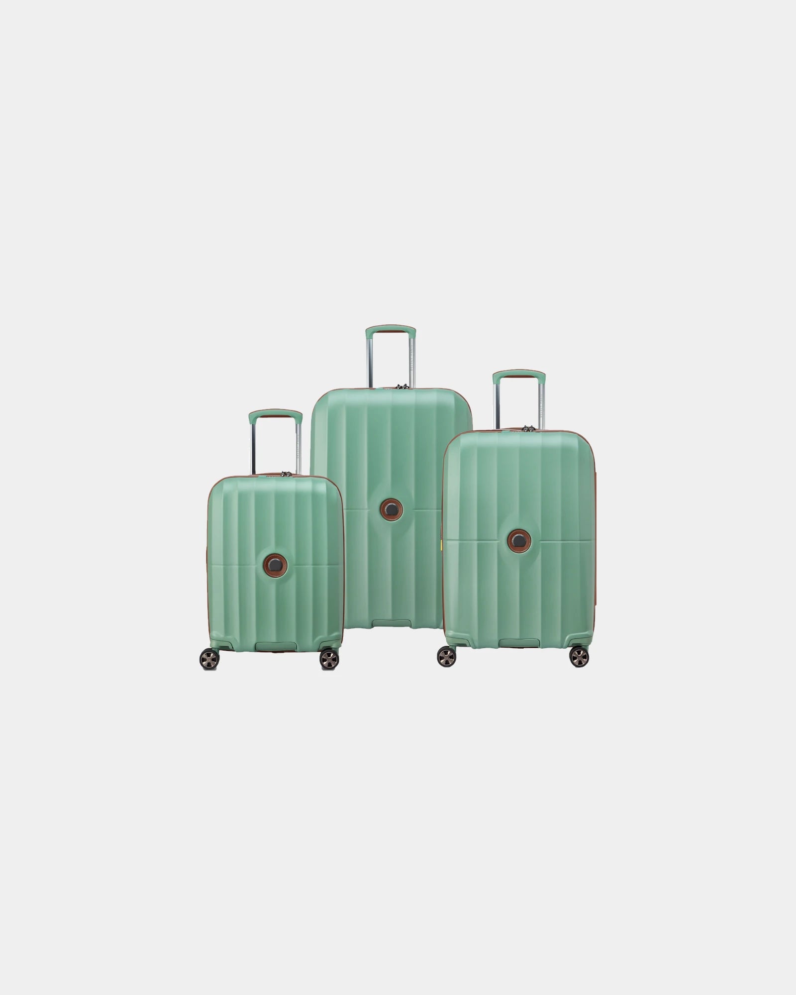 Set 3 Koffer Delsey Carrousel 2 zum Personalisieren - Salbeigrün