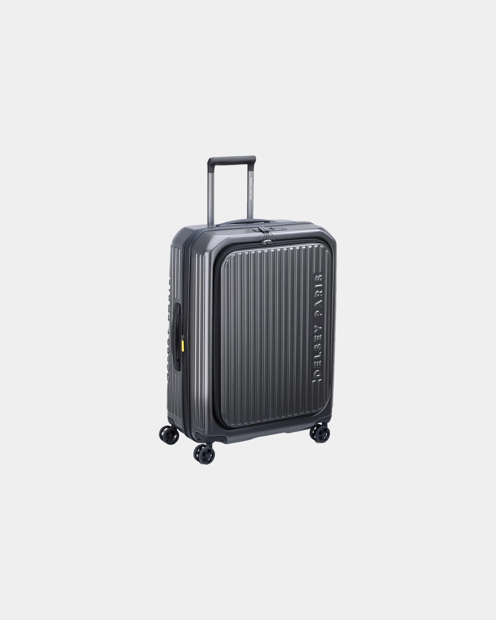 Koffer Trolley Kabine Polycarbonat Delsey SECURITIME ZIP zum Personalisieren - Anthrazit