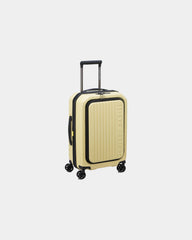 Koffer Trolley Kabine Polycarbonat Delsey SECURITIME ZIP zum Personalisieren - Blassgelb