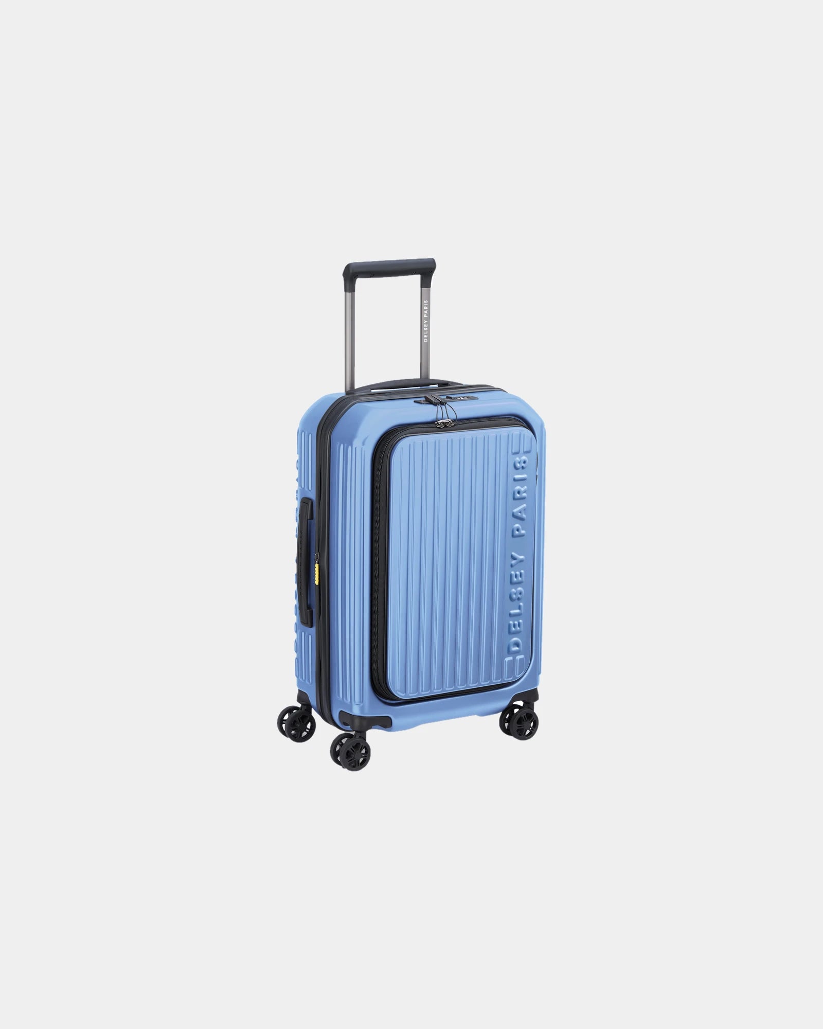 Koffer Trolley Kabine Polycarbonat Delsey SECURITIME ZIP zum Personalisieren - Lavendelblau