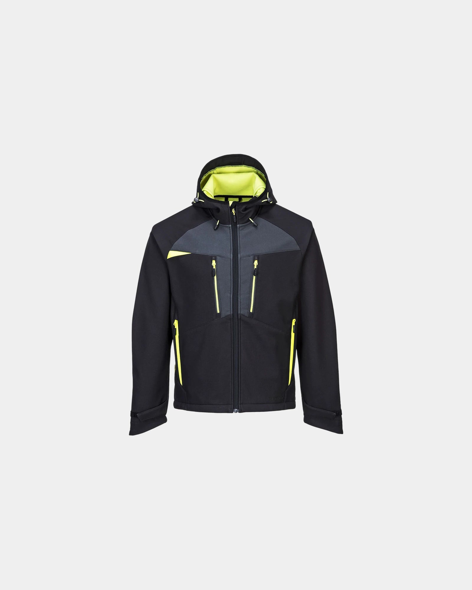Softshelljacke DX4 atmungsaktiv wasserdicht zum Personalisieren - Schwarz-Himmelblau