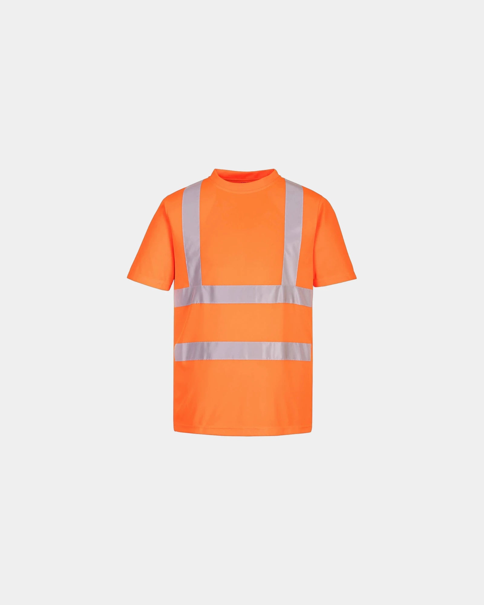 T-Shirt hochsichtbar 100% recyceltes Polyester zum Personalisieren - Orange