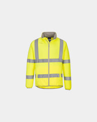 Fleecejacke hochvisibel 100% Polyester Portwest zum Personalisieren - Gelb
