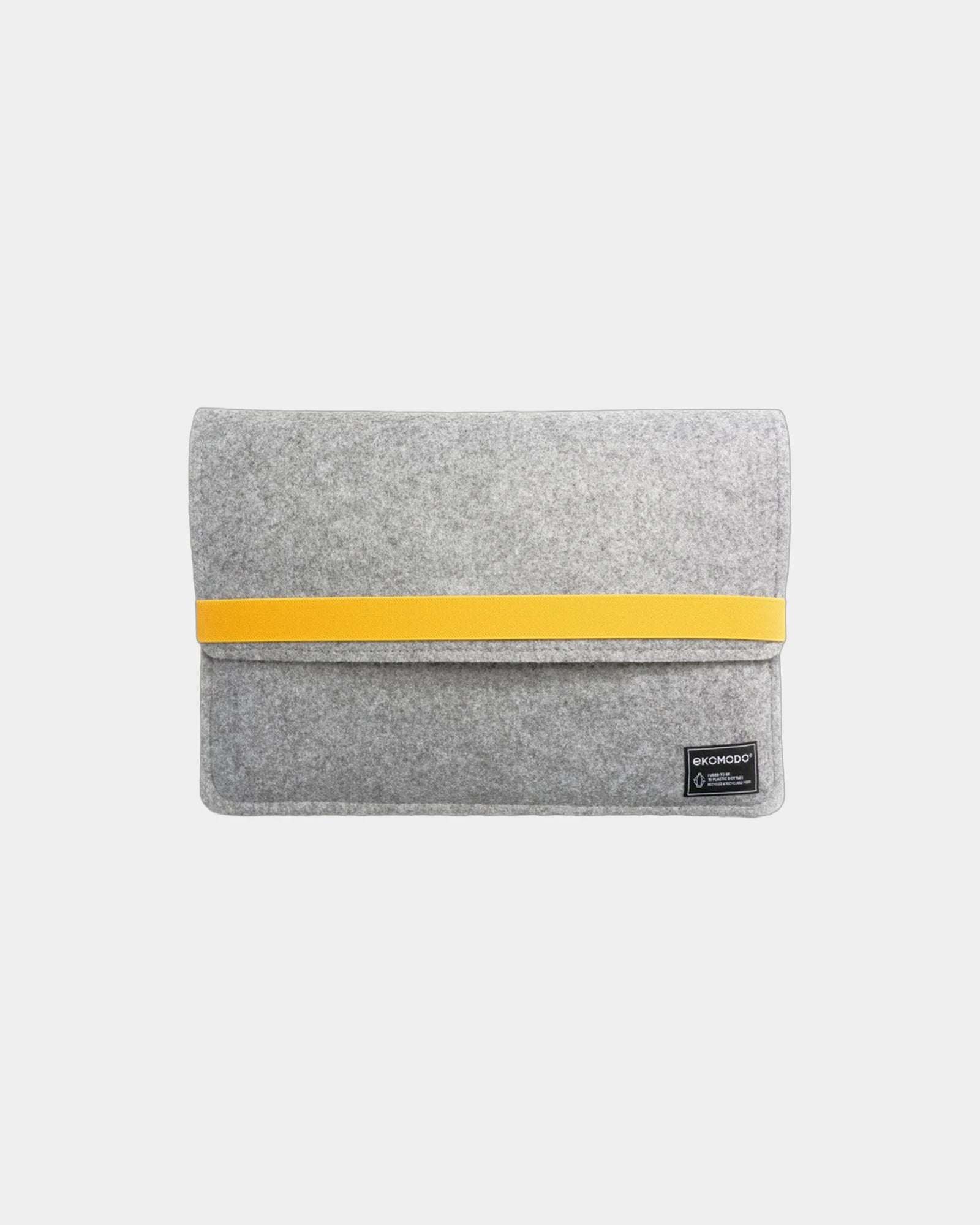 Laptophülle 100% recycelt Ekomodo Hazi 13" zum Personalisieren - Gelb
