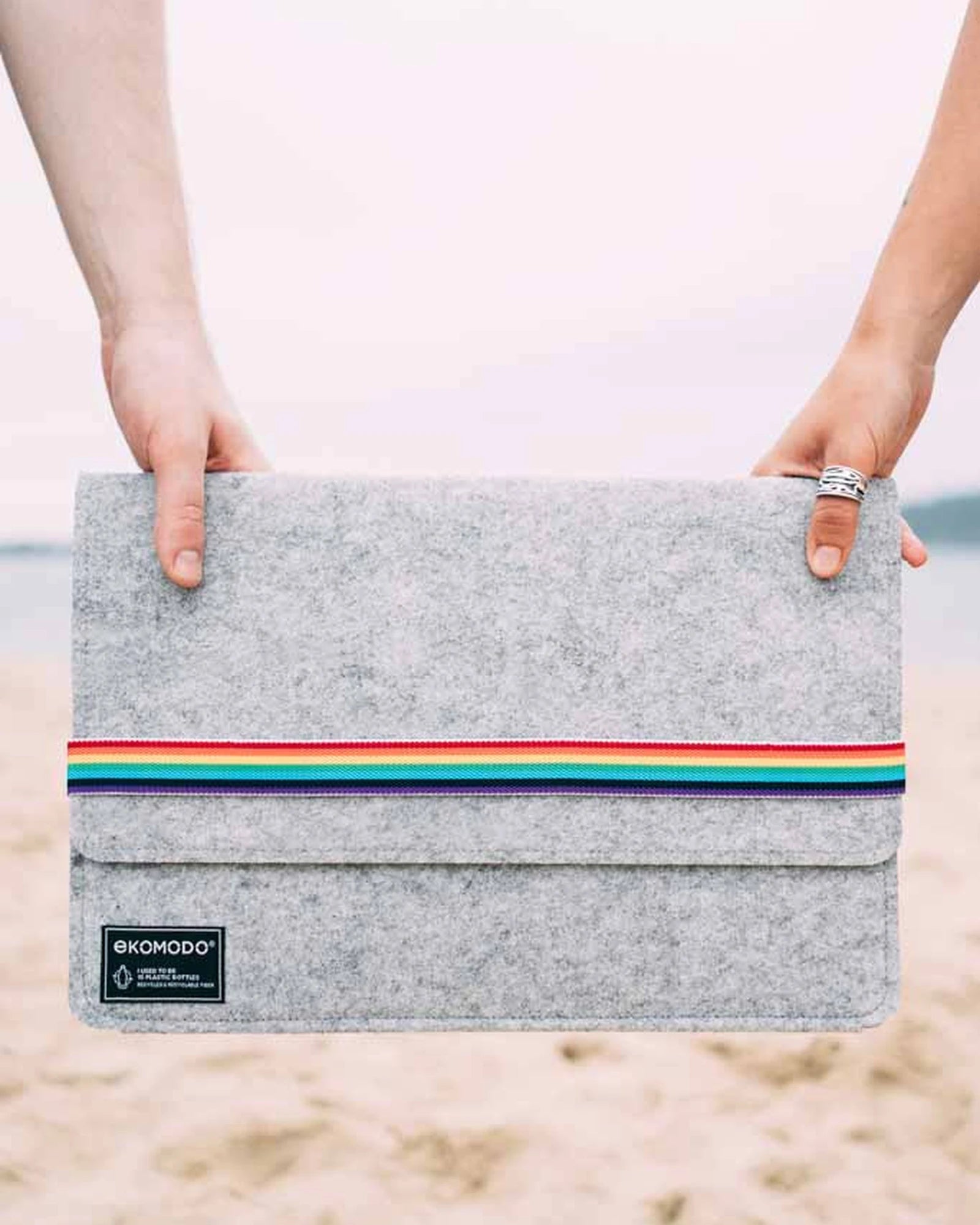 Laptophülle 100% recycelt Ekomodo Hazi 13" zum Personalisieren - 47