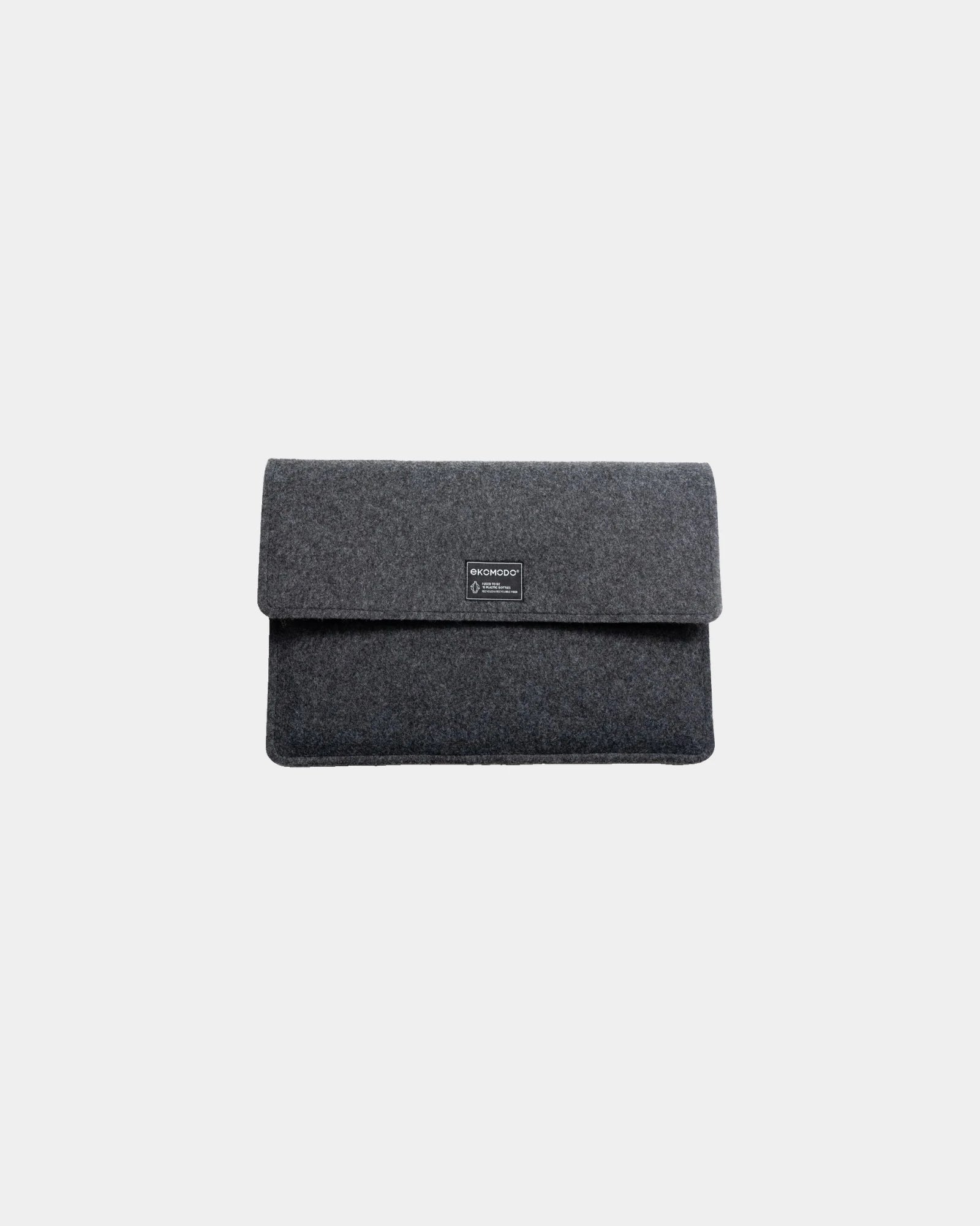 Laptophülle 100% RPET Ekomodo 13" zum Personalisieren - Dunkelgrau