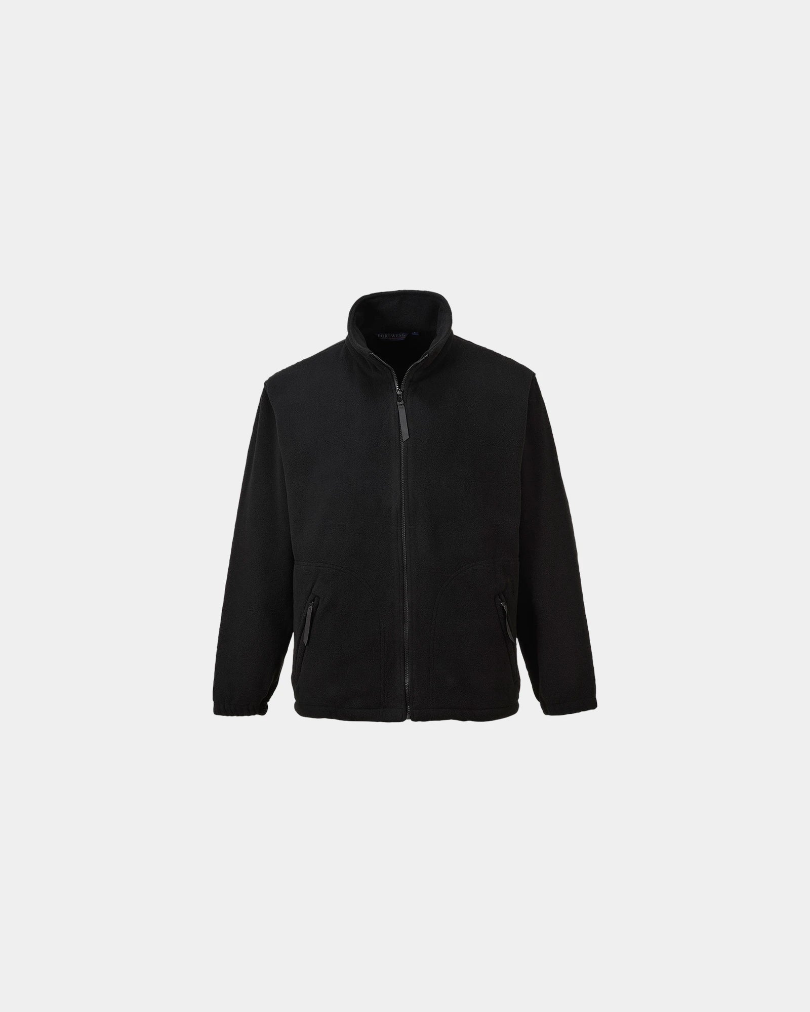 Fleecejacke 400g Portwest Argyll zum Personalisieren - Schwarz-Himmelblau
