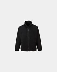 Fleecejacke 400g Portwest Argyll zum Personalisieren - Schwarz-Himmelblau
