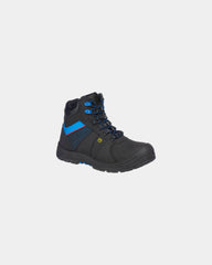 Sicherheitsschuhe Portwest S3 ESD HRO zum Personalisieren - Schwarz-Himmelblau