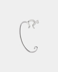 Accroche-sacs Edelstahl Alessi Minou zum Personalisieren - Silber