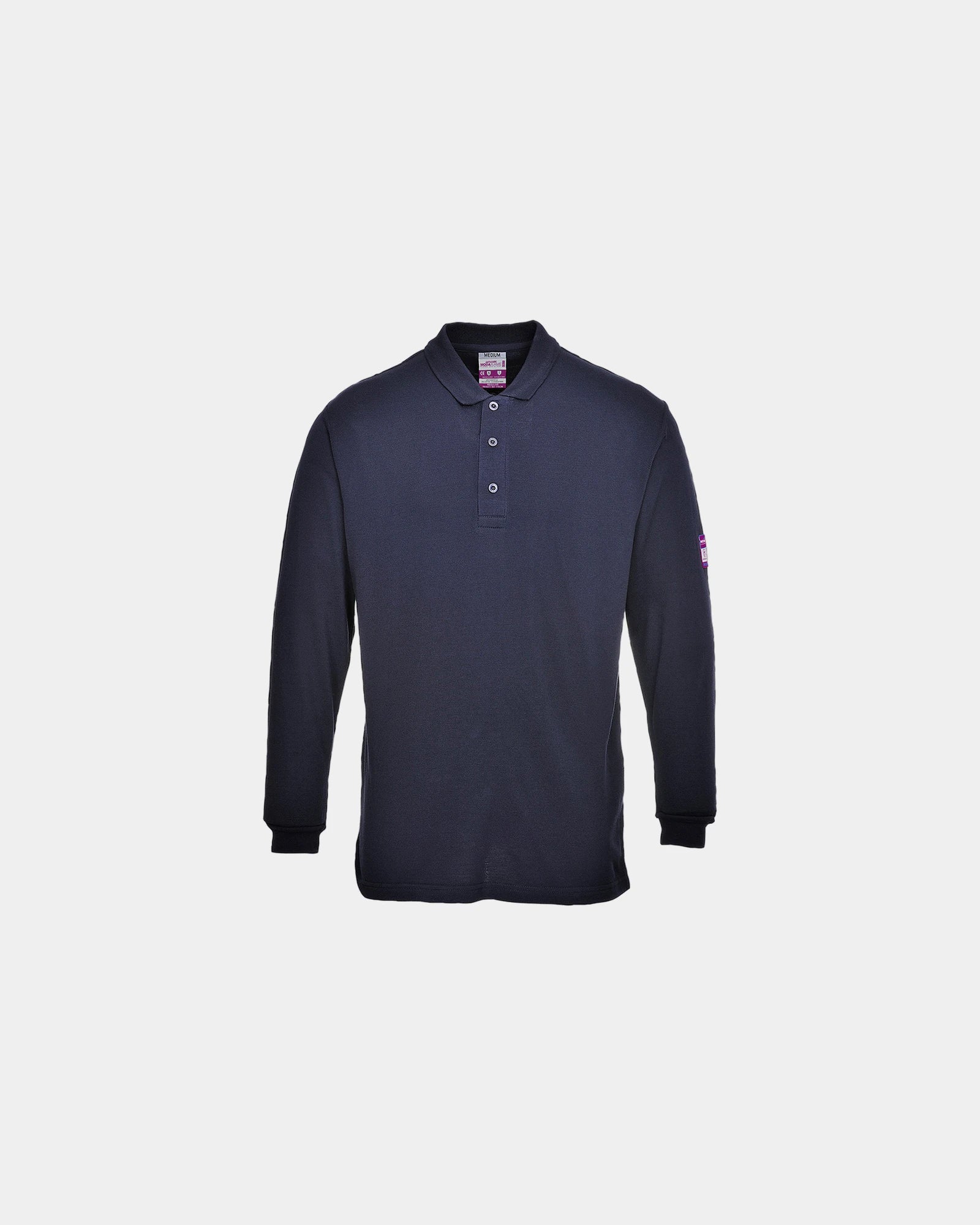 Poloshirt antistatisch flammensicher Portwest zum Personalisieren - Marineblau