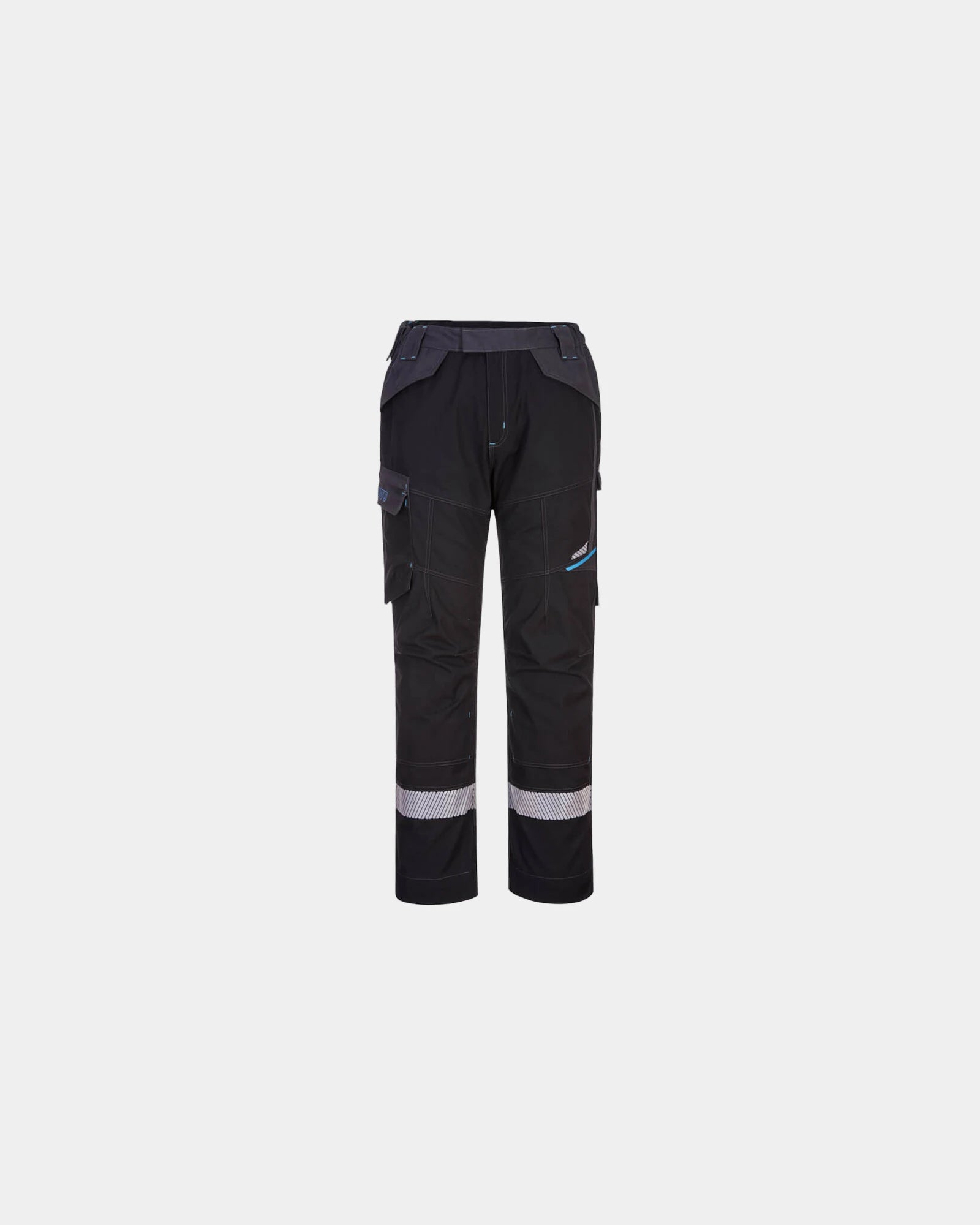 Pantalon Service WX3 FR zum Personalisieren - Schwarz-Himmelblau
