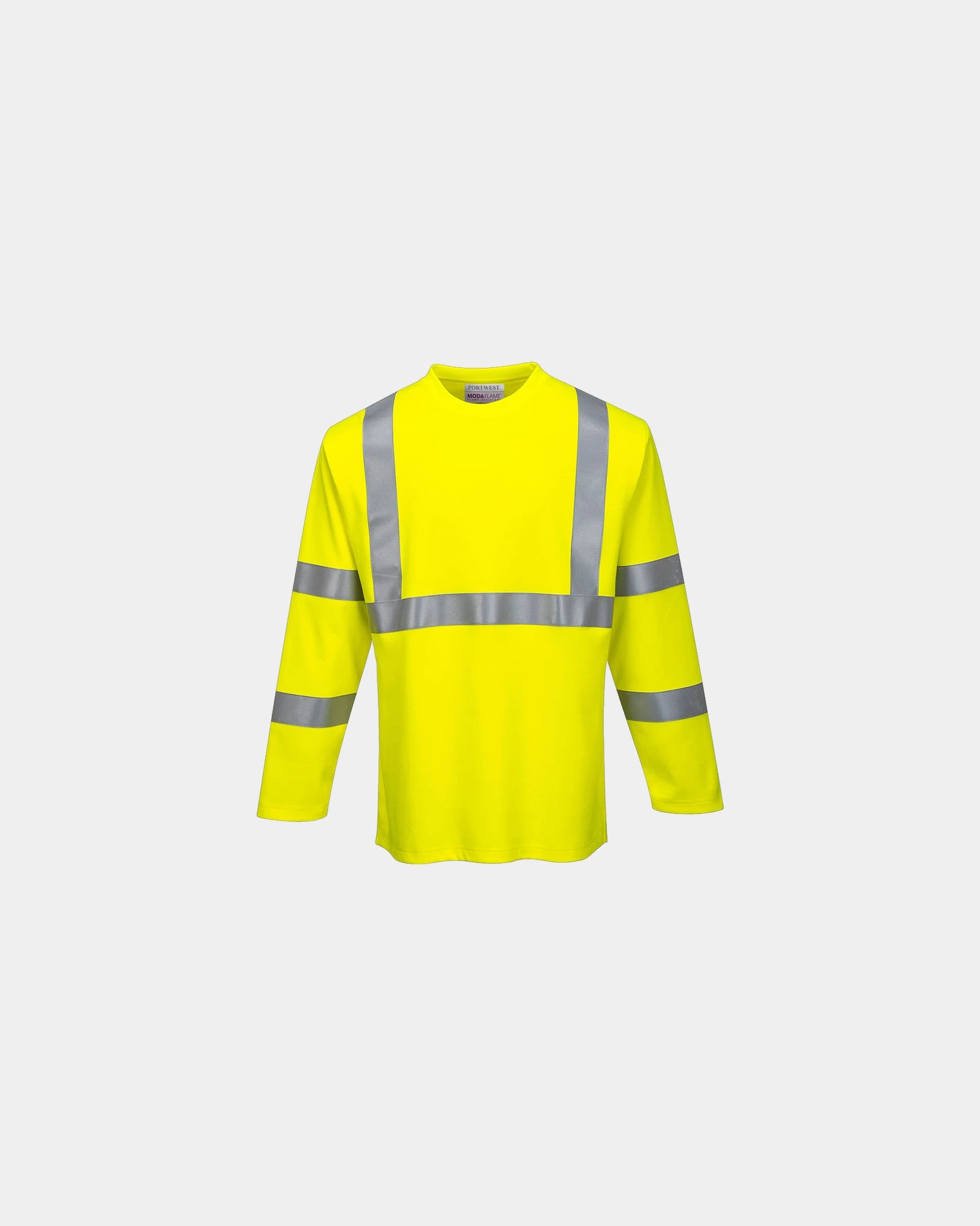 T-Shirt langarm Portwest zum Personalisieren - Gelb